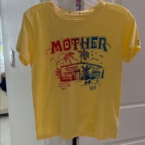 MOTHER Kids Yellow Graphic Tee